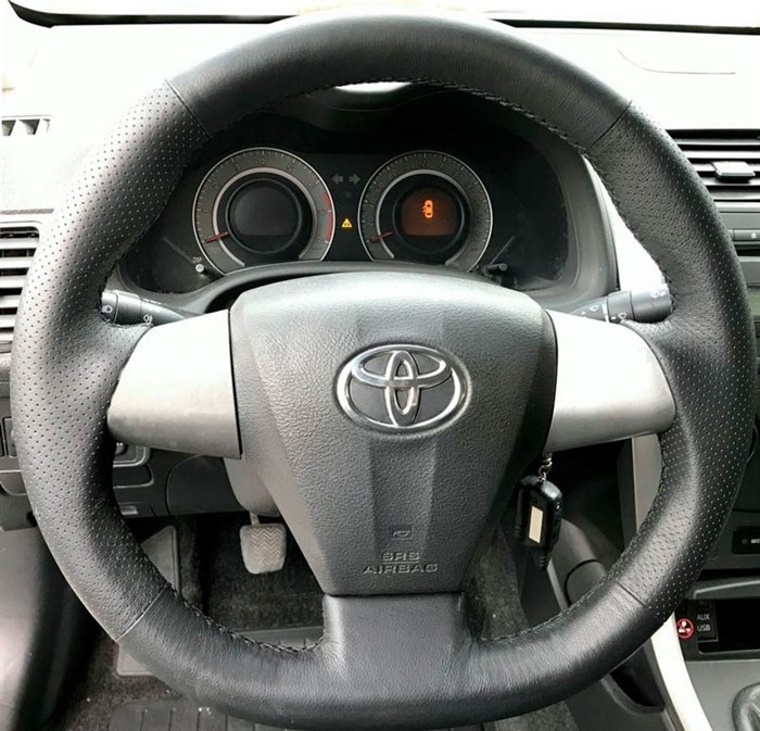 Оплетка на руль из натуральной кожи Toyota RAV 4 III Рестайлинг (2010-2014) 3072 - фото 11032