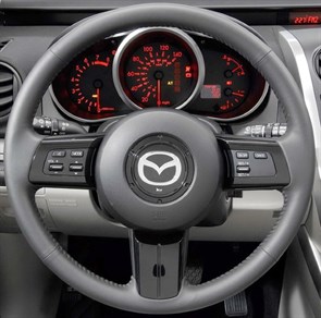 Оплетка на руль из натуральной кожи Mazda CX-7 I 2006-2009
