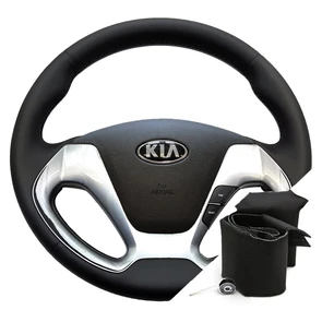 {{photo.Alt || photo.Description || 'Оплетка на руль для Kia Rio 3 рестайлинг (2015-2017) для резинового руля'}}