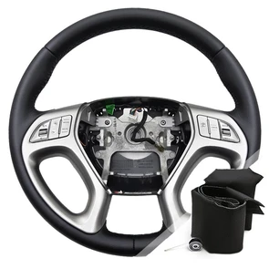 {{photo.Alt || photo.Description || 'Оплетка на руль Hyundai Tucson 2 (2009-2015) для замены штатной кожи - на руль без подогрева'}}