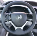 Оплетка на руль из натуральной кожи Honda Civic IX 2011-2016 3034