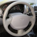 Оплетка на руль из натуральной кожи Hyundai Accent с подушкой безопасности 3040