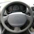 Оплетка на руль из натуральной кожи Hyundai Accent с подушкой безопасности 3040
