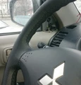 Оплетка на руль из натуральной кожи Mitsubishi L-200 IV 2006-2014 3056
