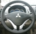 Оплетка на руль из натуральной кожи Mitsubishi L-200 IV 2006-2014 3056
