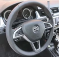 Оплетка на руль из натуральной кожи Skoda Rapid (2013-2020) 3067