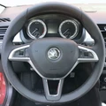 Оплетка на руль из натуральной кожи Skoda Octavia A7 (2015-2017) 3068