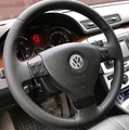 Оплетка на руль из натуральной кожи Volkswagen Golf V (2003-2009) 3073