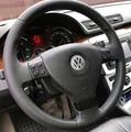 Оплетка на руль из натуральной кожи Volkswagen Tiguan (2007-2010) 3076