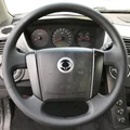 Оплетка на руль SsangYong Rodius из натуральной кожи фото