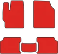 Красные коврики EVA Лада Калина 1 хэтчбек - фото