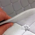 стеганная серая винилискожа на поролоне - фото