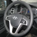 КОЖАНАЯ НАКЛАДКА НА РУЛЬ HYUNDAI SOLARIS