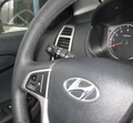 КОЖАНАЯ НАКЛАДКА НА РУЛЬ HYUNDAI SOLARIS