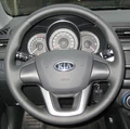 кожаная оплетка на руль Kia Rio 3 - фото