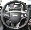 КОЖАНАЯ НАКЛАДКА НА РУЛЬ CHEVROLET AVEO 2012-2017