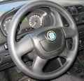 КОЖАНАЯ ОПЛЕТКА НА РУЛЬ SKODA ROOMSTER 2006-2012